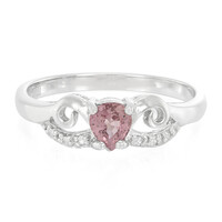 Padparadscha Sapphire Silver Ring