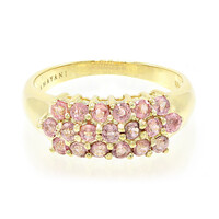 18K Unheated Padparadscha Sapphire Gold Ring (AMAYANI)