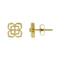 I4 (J) Diamond Silver Earrings
