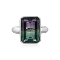 Bi Colour Fluorite Silver Ring