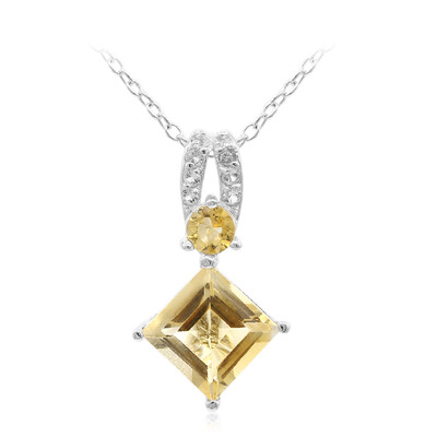 Citrine Silver Necklace