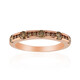 9K SI1 Argyle Rose De France Diamond Gold Ring (Annette)