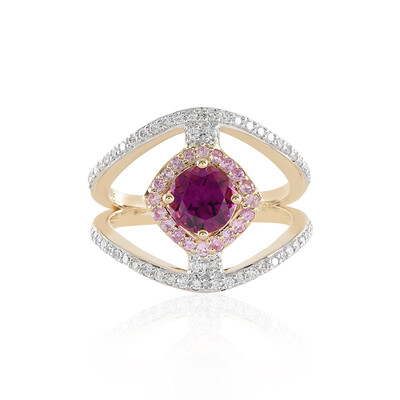 14K Magenta Garnet Gold Ring (SUHANA)