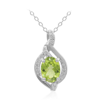 Peridot Silver Necklace