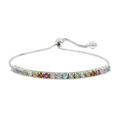 Swiss Blue Topaz Silver Bracelet