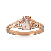 10K AAA Morganite Gold Ring