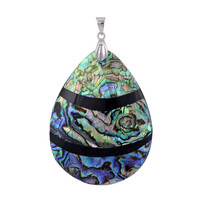 Abalone Shell Silver Pendant