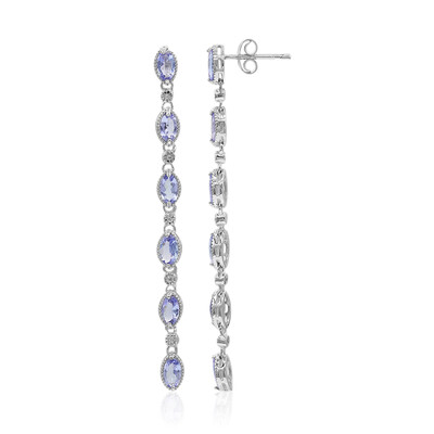 Tanzanite Silver Earrings