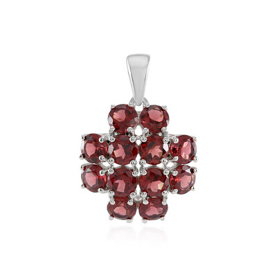 Mozambique Garnet Silver Pendant