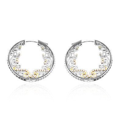 Mozambique Garnet Silver Earrings (Dallas Prince Designs)