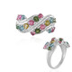 Brazilian Pink Tourmaline Silver Ring (de Melo)