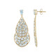 Sky Blue Topaz Silver Earrings