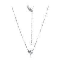 White Topaz Silver Necklace
