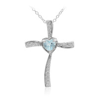 Sky Blue Topaz Silver Necklace