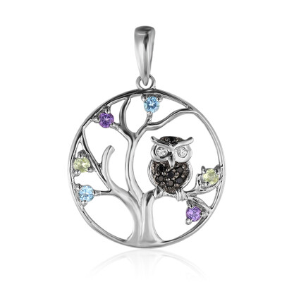 Swiss Blue Topaz Silver Pendant