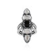 Howlite Silver Ring (Desert Chic)
