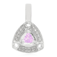 Pink Cuprian Tourmaline Silver Pendant