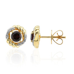 9K Songea Ruby Gold Earrings