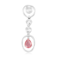 Padparadscha Sapphire Silver Pendant