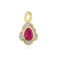 Madagascar Ruby Silver Pendant