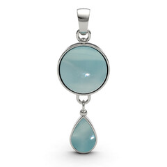 Larimar Silver Pendant