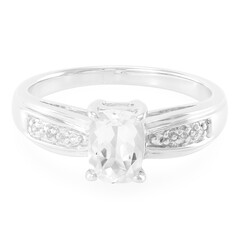 Goshenite Silver Ring