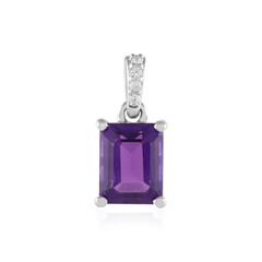Zambian Amethyst Silver Pendant