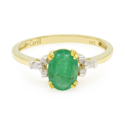 Bahia Emerald Silver Ring