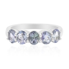 Unheated Tanzanite Silver Ring