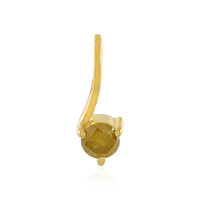 I3 Yellow Diamond Silver Pendant