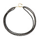 Black Spinel Silver Necklace
