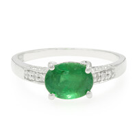 Bahia Emerald Silver Ring