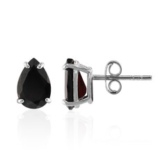 Garnet Silver Earrings