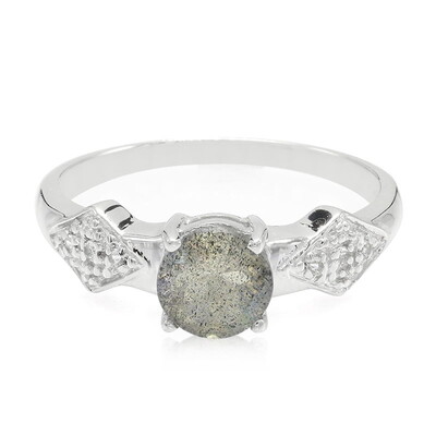 Romanian Spectrolite Silver Ring