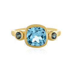 Sky Blue Topaz Silver Ring