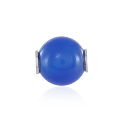 Blue Agate Silver Pendant