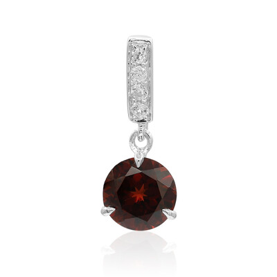 Mozambique Garnet Silver Pendant