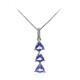Tanzanite Silver Necklace