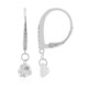 White Topaz Silver Earrings