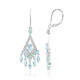 Sky Blue Topaz Silver Earrings