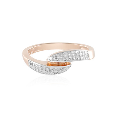 I2 (J) Diamond Silver Ring