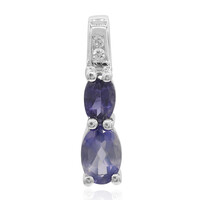 Iolite Silver Pendant