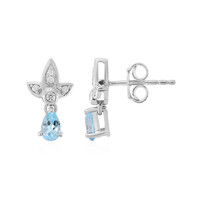 Sky Blue Topaz Silver Earrings