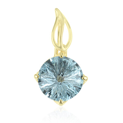 9K Sky Blue Topaz Gold Pendant (dagen)