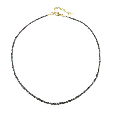 Black Diamond Silver Necklace