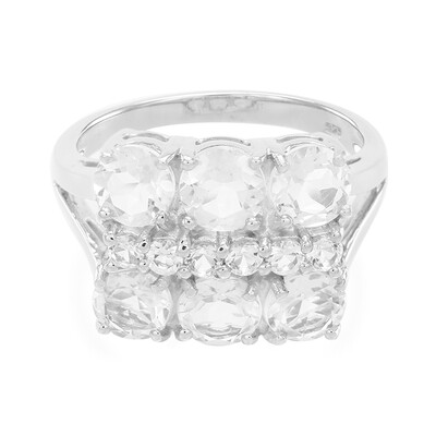 Goshenite Silver Ring