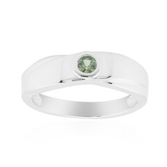 Tulear Green Sapphire Silver Ring (Pallanova)