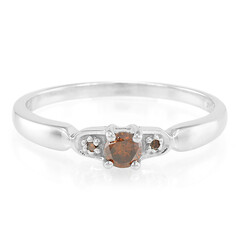 Fancy Diamond Silver Ring