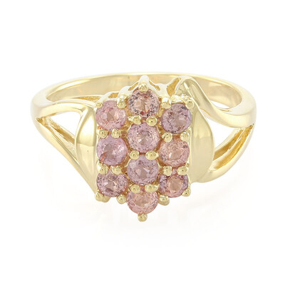 18K Unheated Padparadscha Sapphire Gold Ring (AMAYANI)