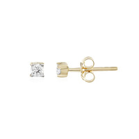 9K SI1 (I) Diamond Gold Earrings